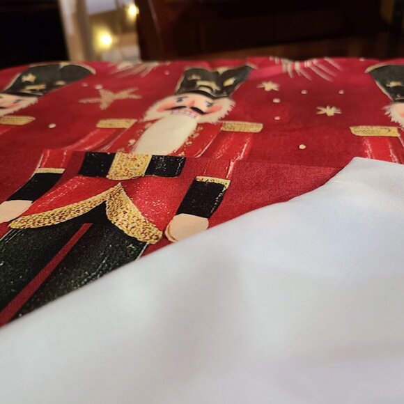 Nutcracker Pillow Cover Christmas Decor Red Holiday Xmas Decorative Accent Case - Picture 11 of 14